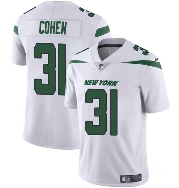 Men & Women & Youth New York Jets #31 Tarik Cohen White Vapor Untouchable Limited Football Stitched Jersey->new york jets->NFL Jersey